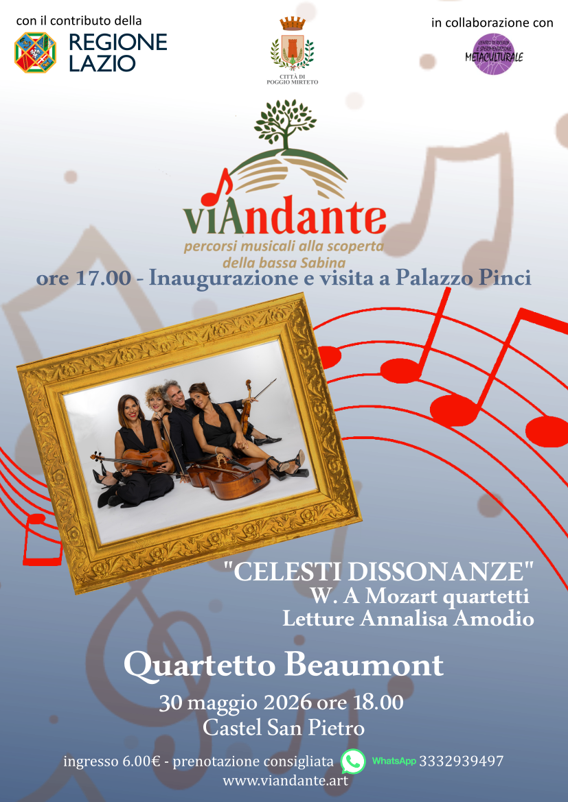 “Celesti Dissonanze” – Quartetto d’archi Beaumont